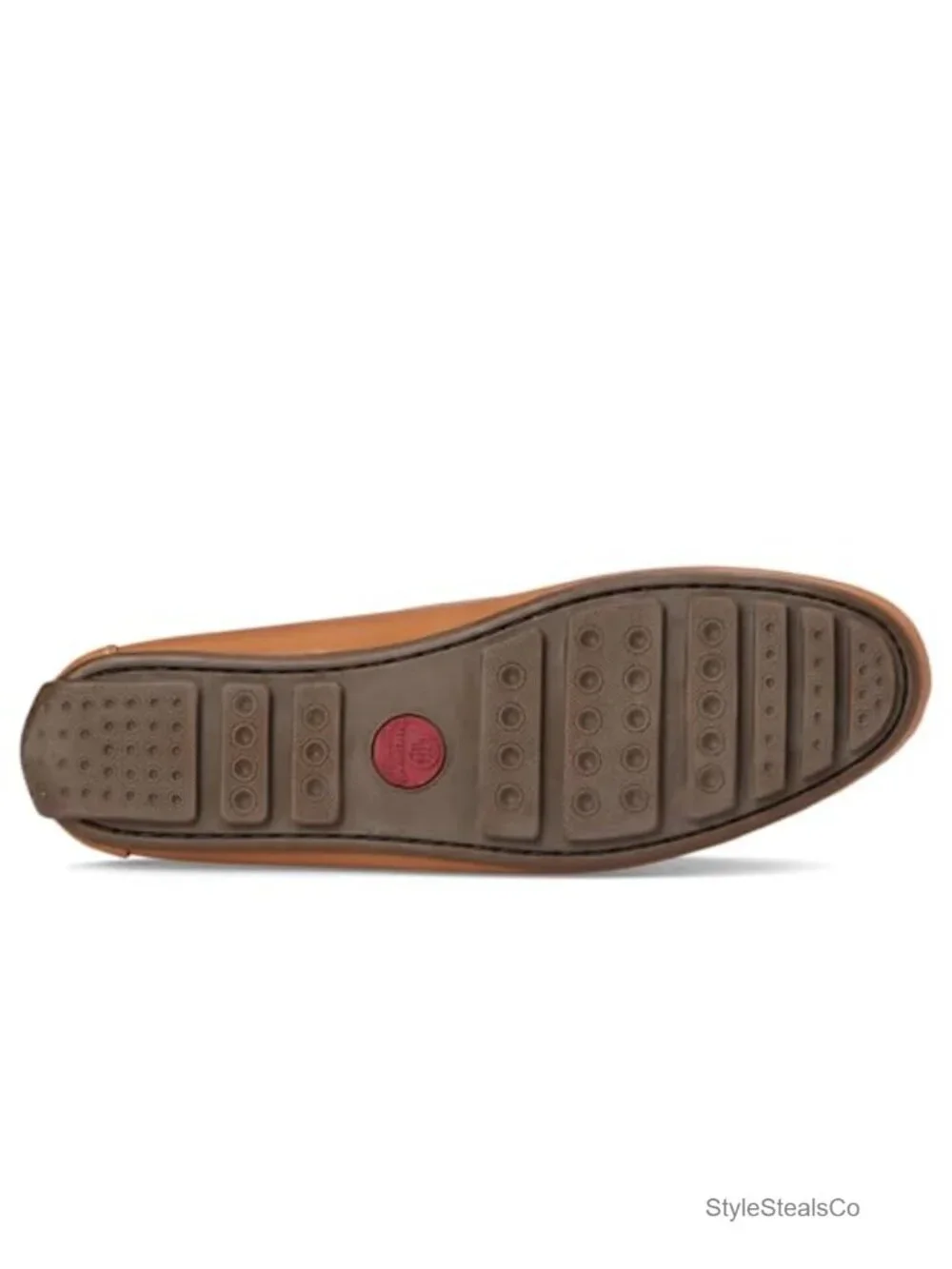 Leather Slip-On Loafers with Arch Support Memory Foam Insole